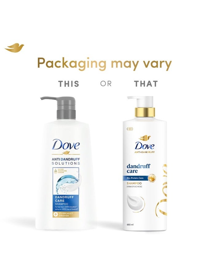 Dove Anti Dandruff Solutions Shampoo 650 ml|| Prevents Dandruff & Dry Scalp|| Mild Daily Shampoo for Smooth & Frizz Free Hair - For Men & Women - Image 4